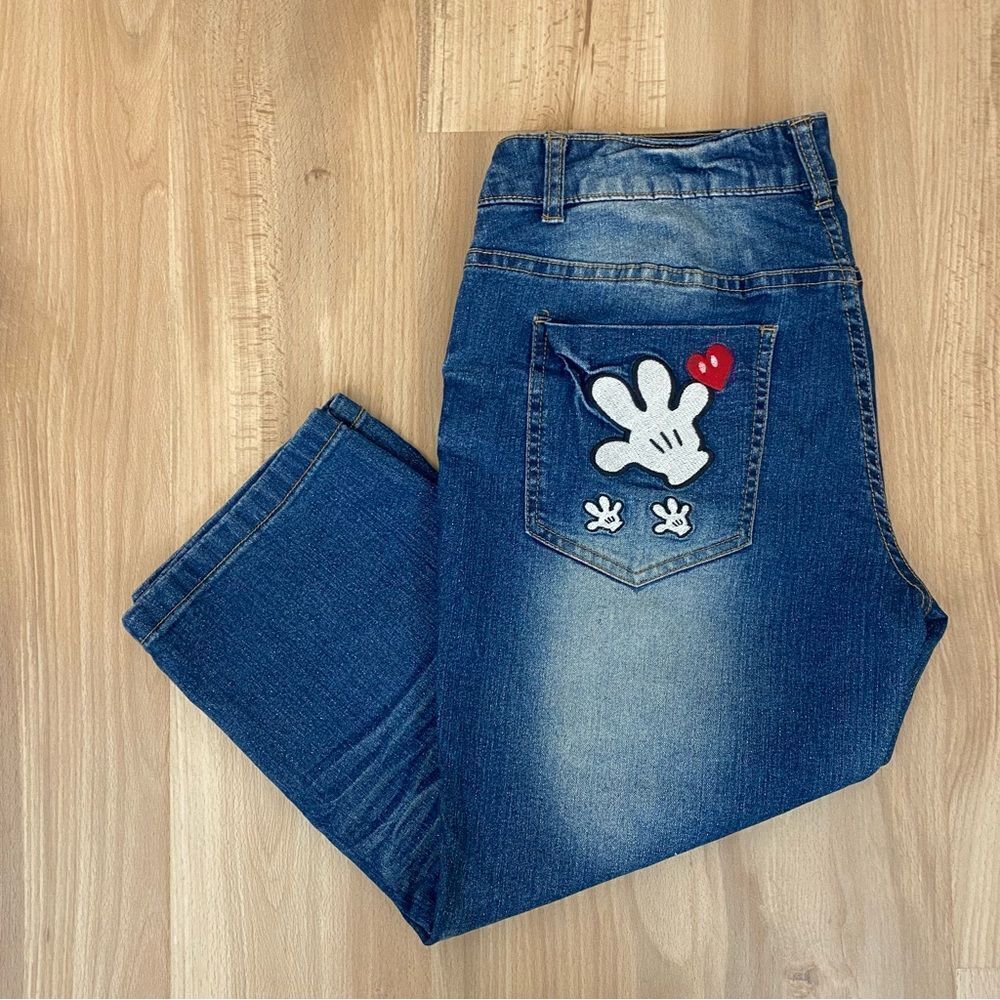 Disney Mickey Mouse Vintage Jean Capris - Picture 2 of 12